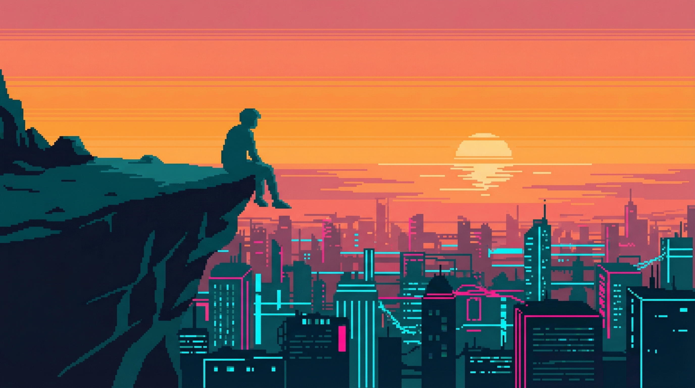 Sunset over the Sprawl