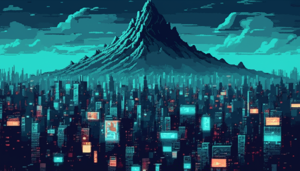 The Mountain rising above the endless urban sprawl