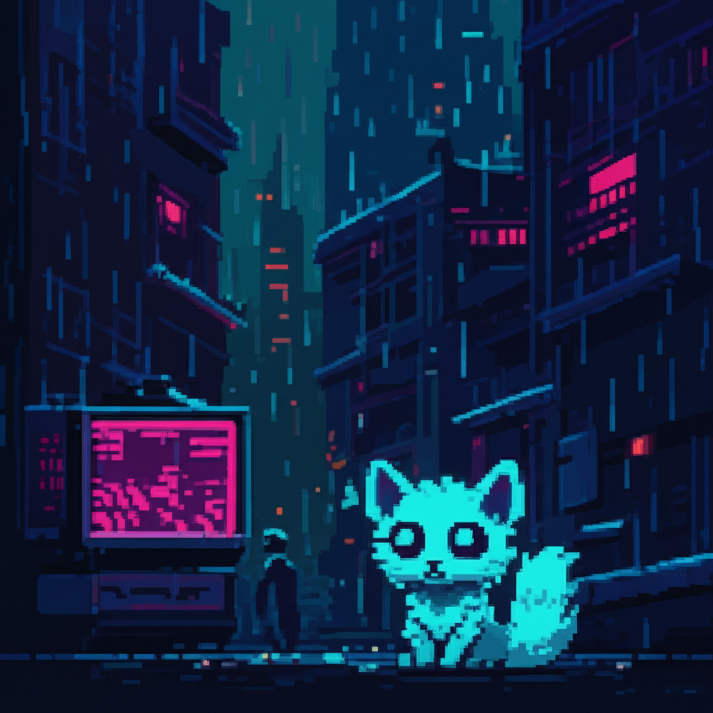 Cyber Chomp watching from digital shadows