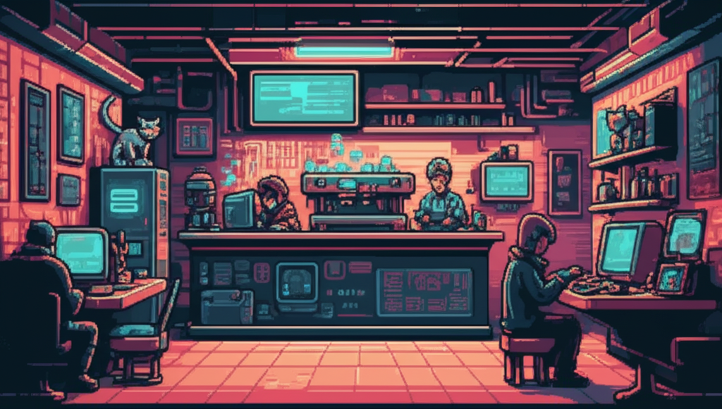 The first true G Nook—larger than Bash Terminal, thriving, filled with diverse clientele