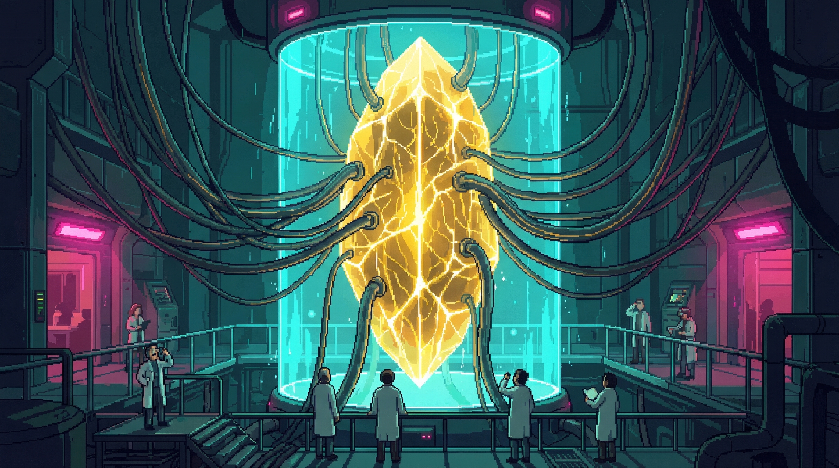 ORACLE core substrate — 0.7 grams of indestructible processing crystal